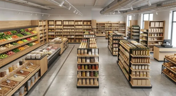Agencement magasin alimentaire clé en main en Auvergne-Rhône-Alpes