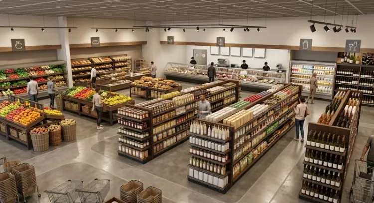 Agencement magasin alimentaire clé en main en Auvergne-Rhône-Alpes
