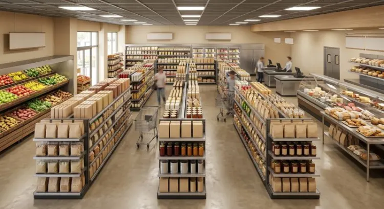 Agencement magasin alimentaire clé en main en Auvergne-Rhône-Alpes